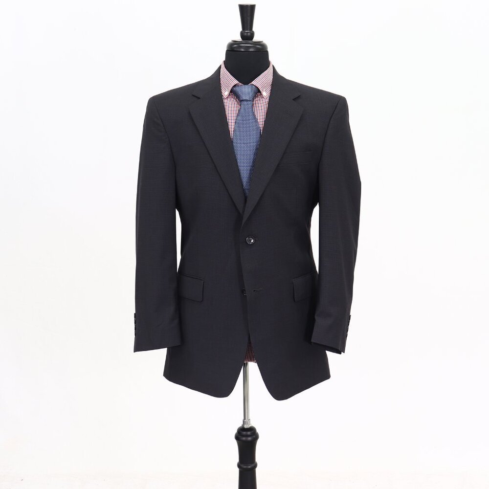 Jos. A. Bank 41R Gray Solid 2-Button Sport Coat Blazer Jacket G690